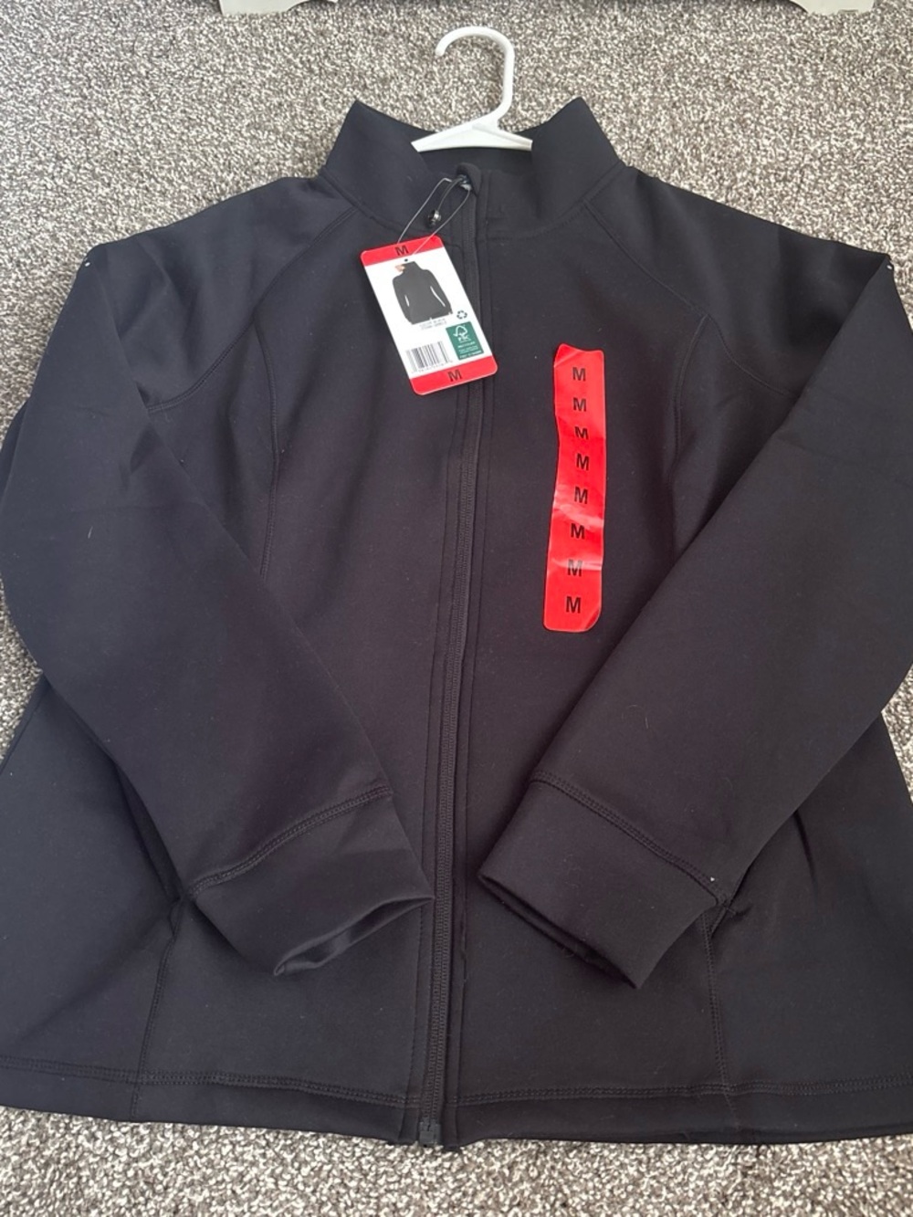 Woman’s Black Performance Full-Zip Jacket - Unbranded
